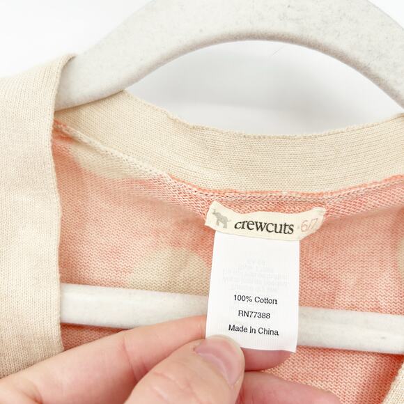 J.Crew Crewcuts Girls Fall Retro Button Polka Dot Cardigan Sweater Size 6/7 - Picture 3 of 5